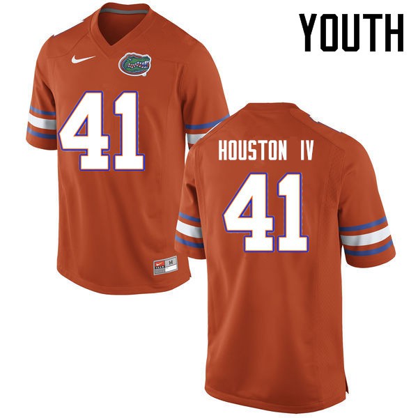 Florida Gators Youth #41 James Houston IV College Football Jersey Orange